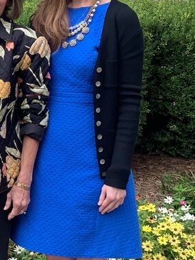 J. Crew Sleeveless Cobalt Blue Sheath Dress